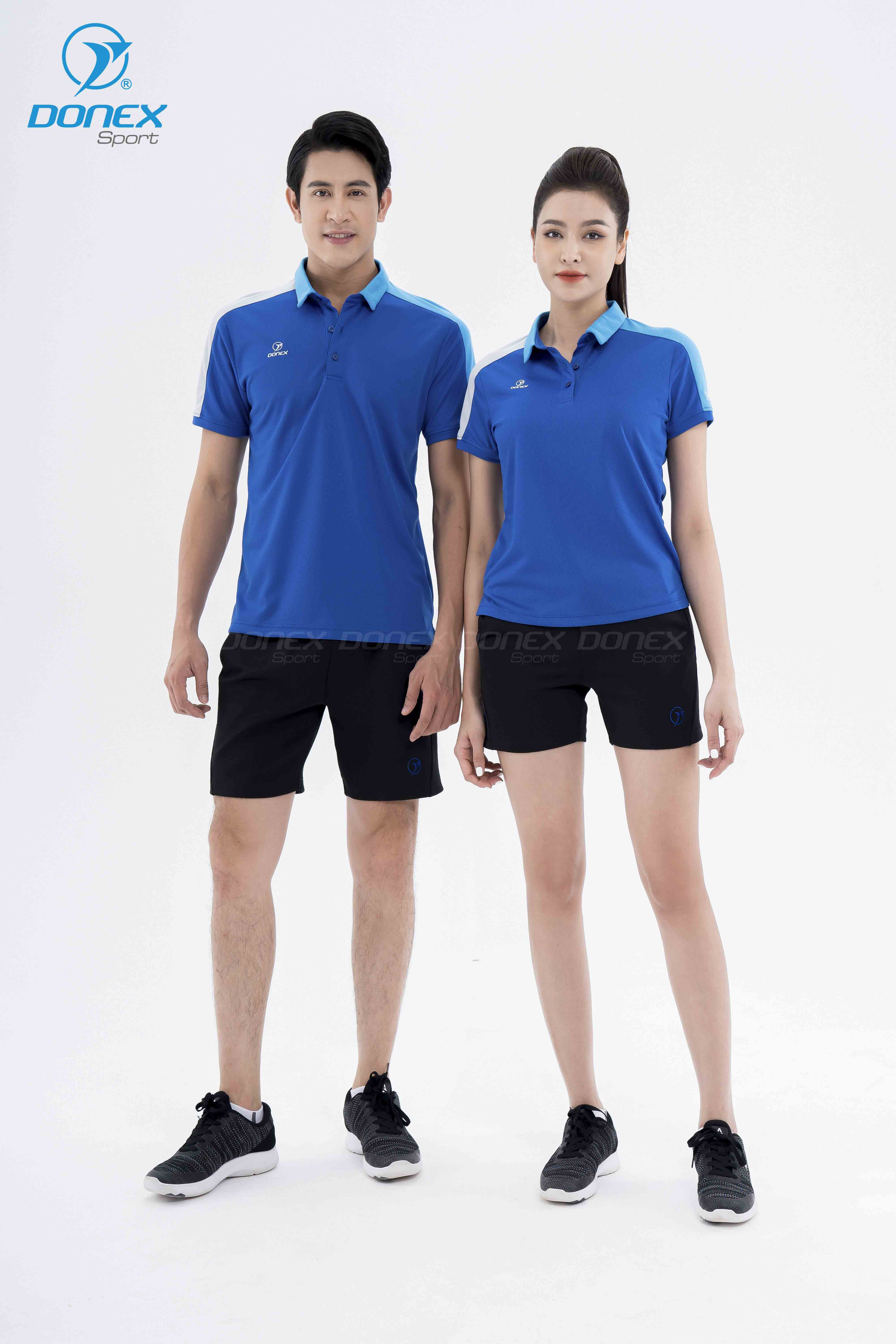 Áo thể thao nữ AC-3684 Xanh bích phối xanh copan