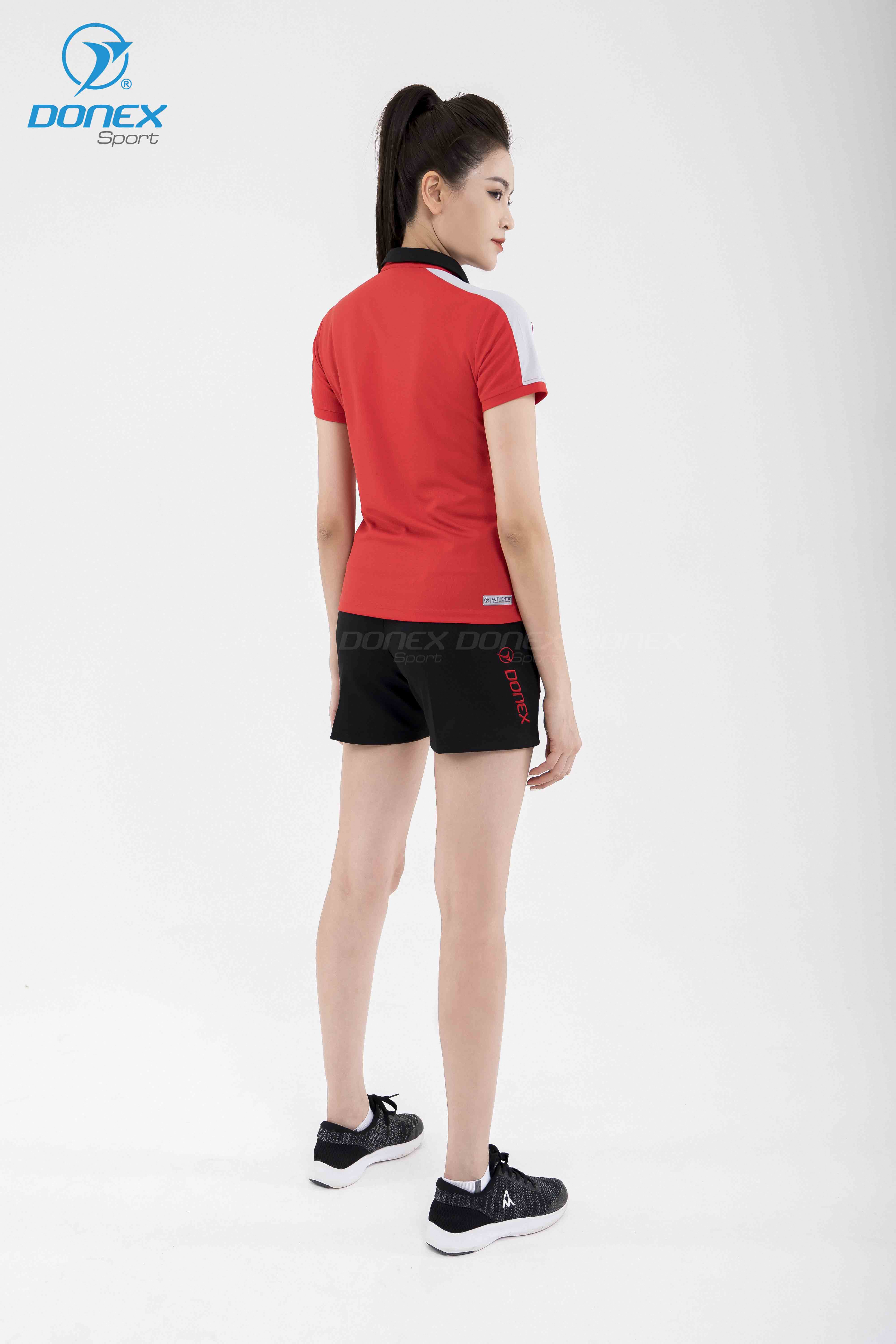 Áo thể thao nữ AC-3684 Đỏ phối đen