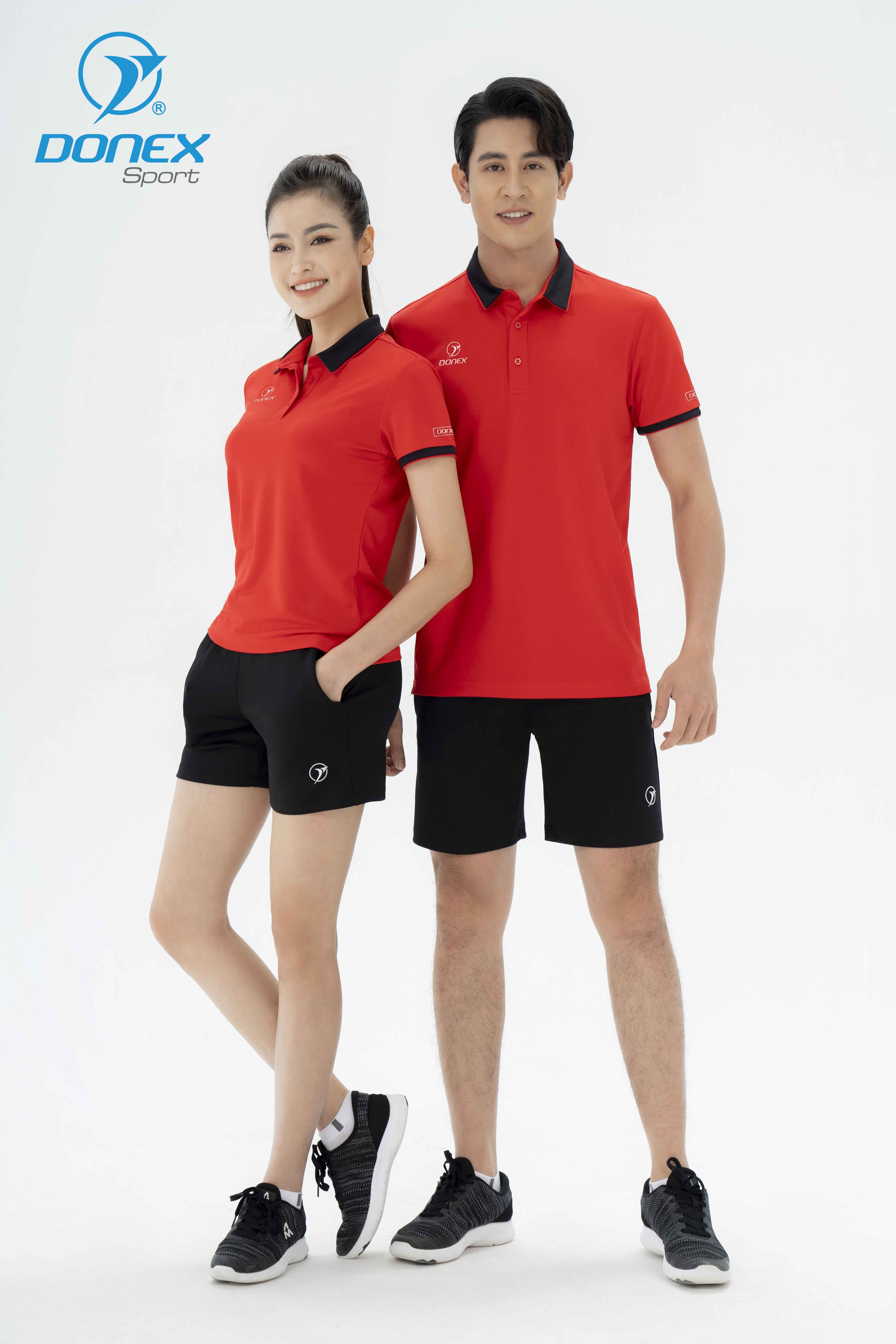 Áo thể thao nữ AC-3694 Đỏ phối đen