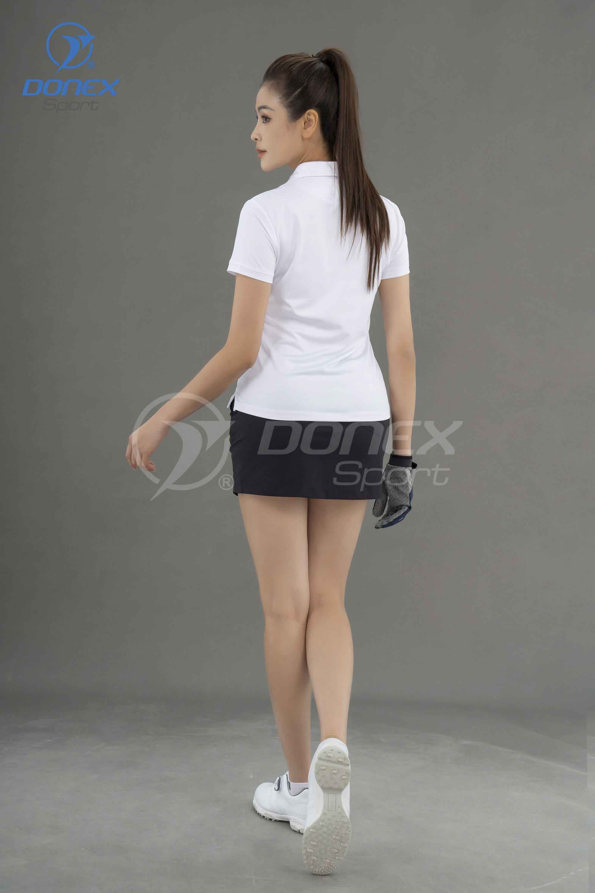 Áo thể thao nữ AC-3698 Trắng phối đen