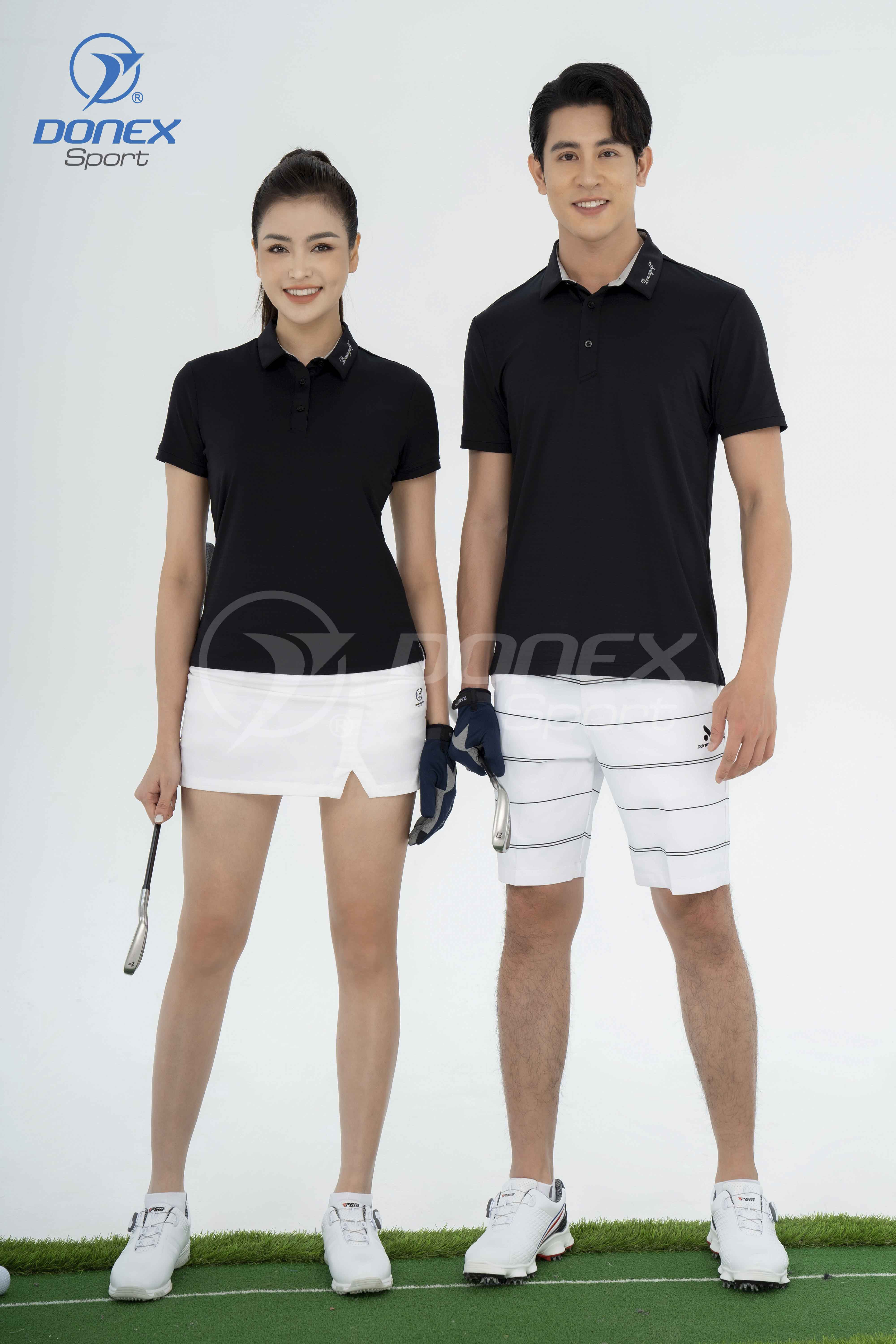 Áo thể thao nữ AC-3698 Đen phối ghi