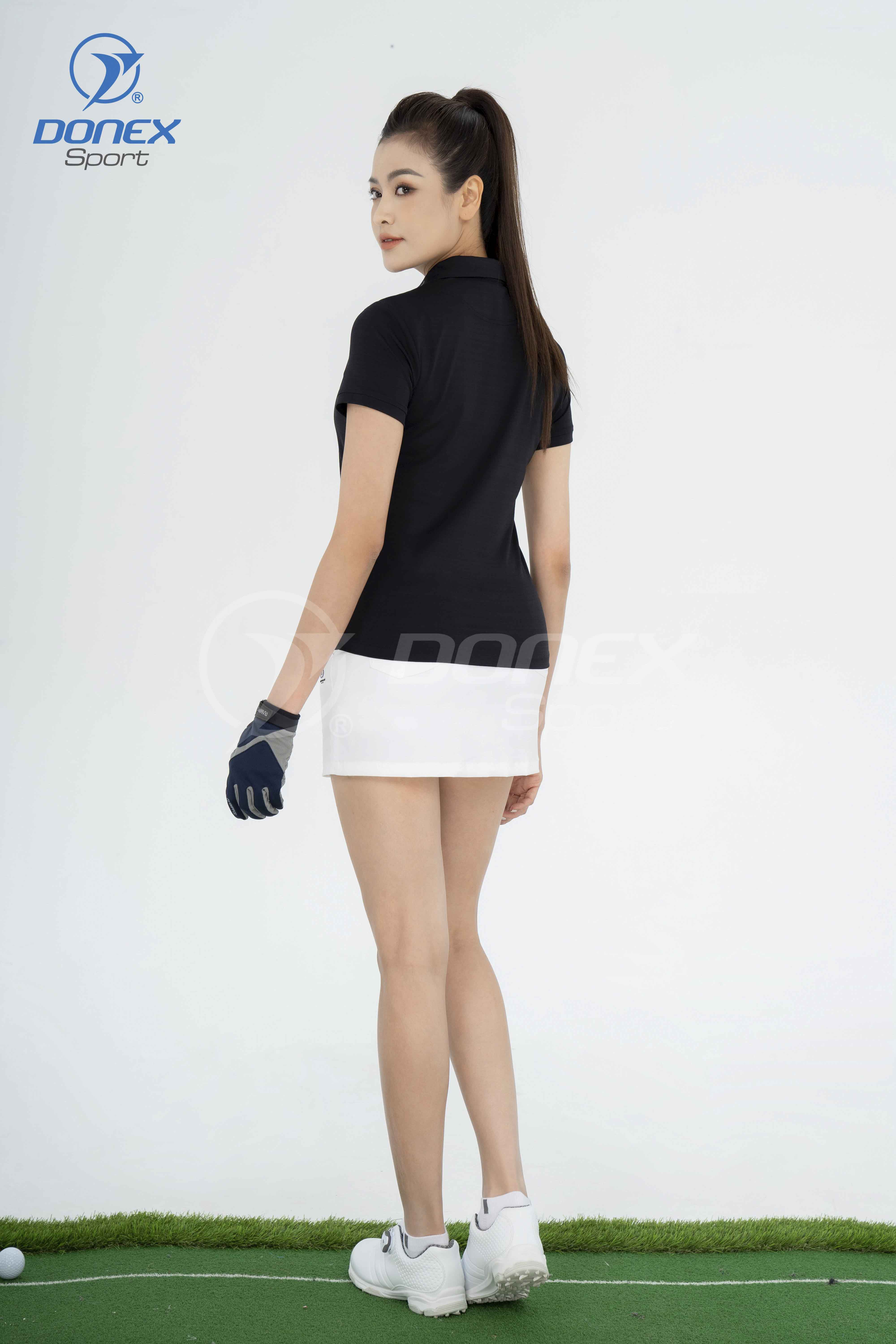 Áo thể thao nữ AC-3698 Đen phối ghi