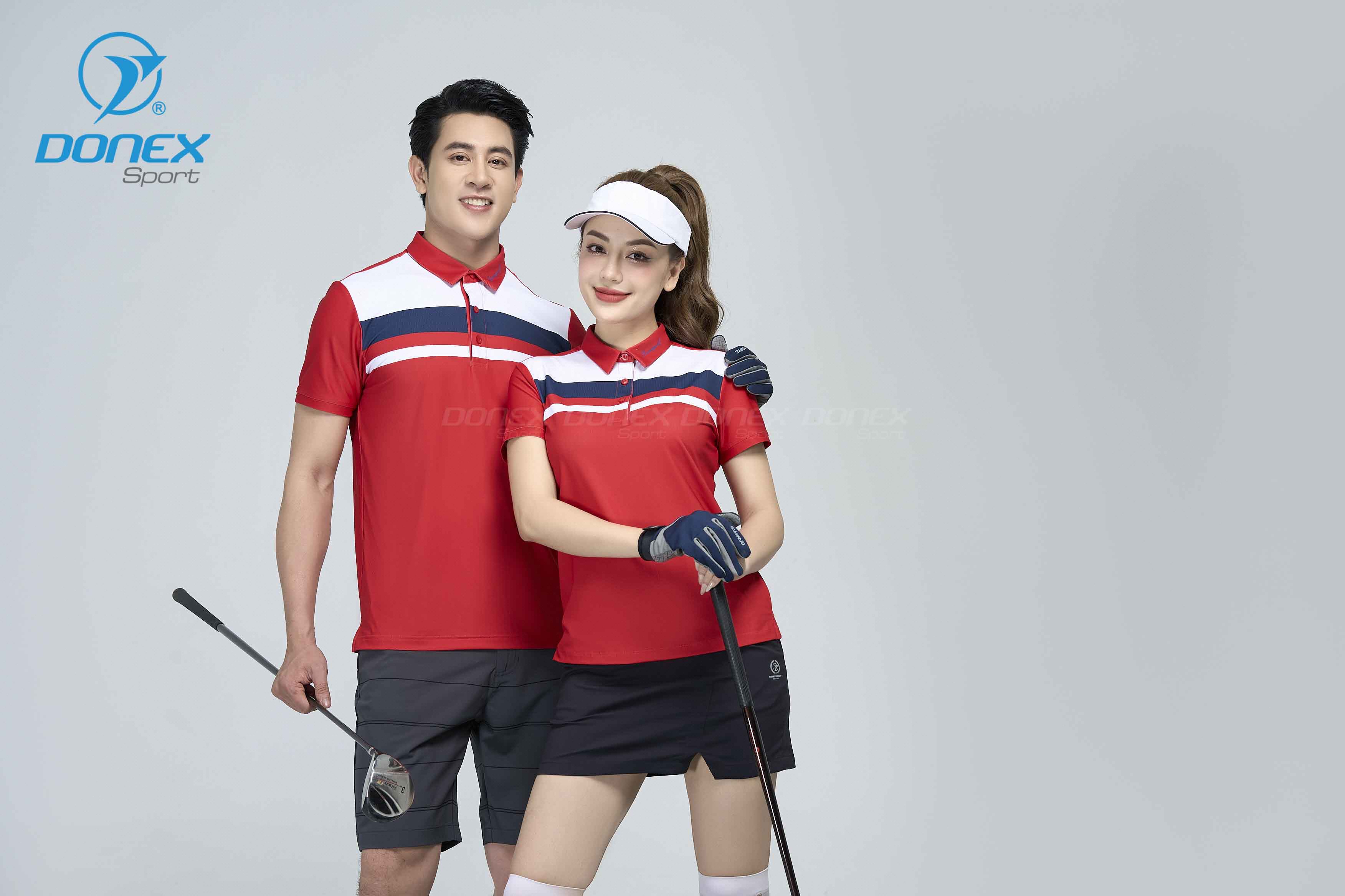 Áo thể thao nữ AC-3814 Đỏ phối trắng
