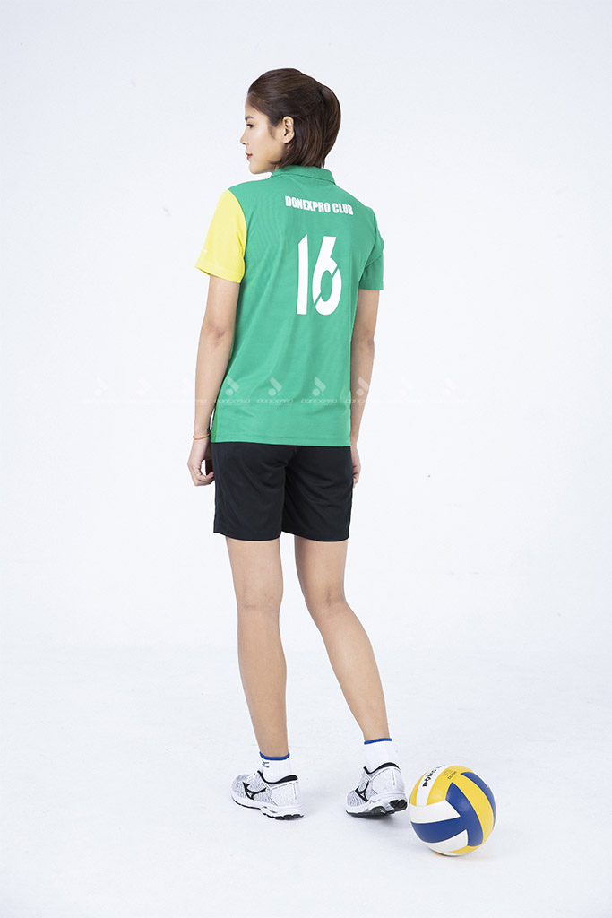 Bộ thể thao nữ ACB 5134-03-06 Xanh lá phối Vàng