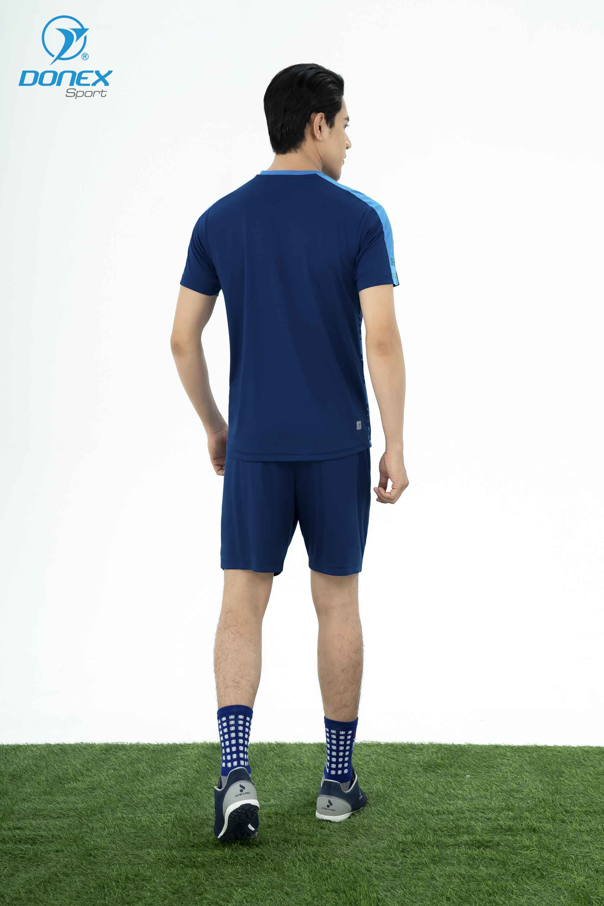 Bộ thể thao nam MCB-6156 Navy phối xanh coban