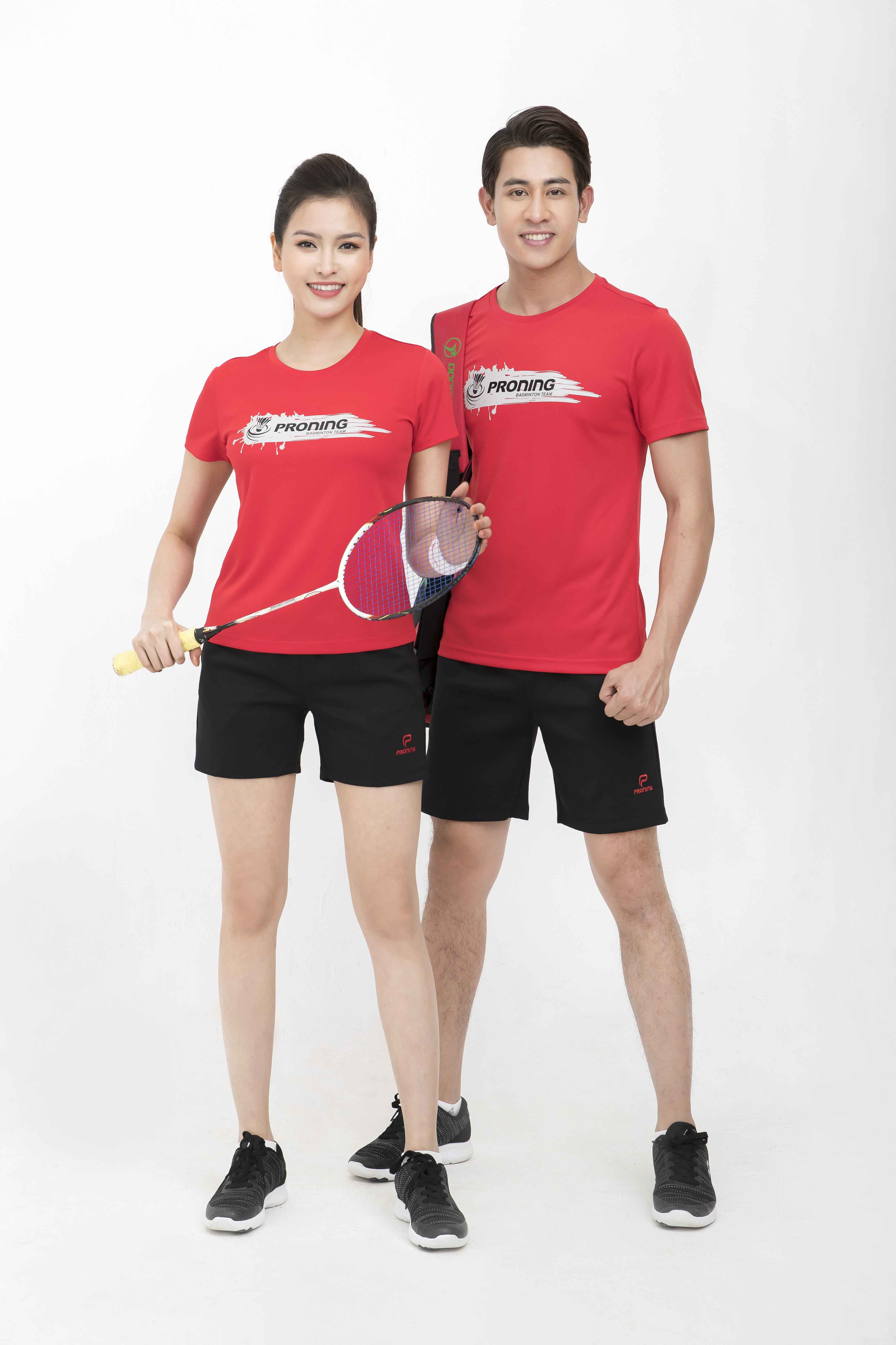 Quần thể thao nữ ASC-875 Đen phối đỏ