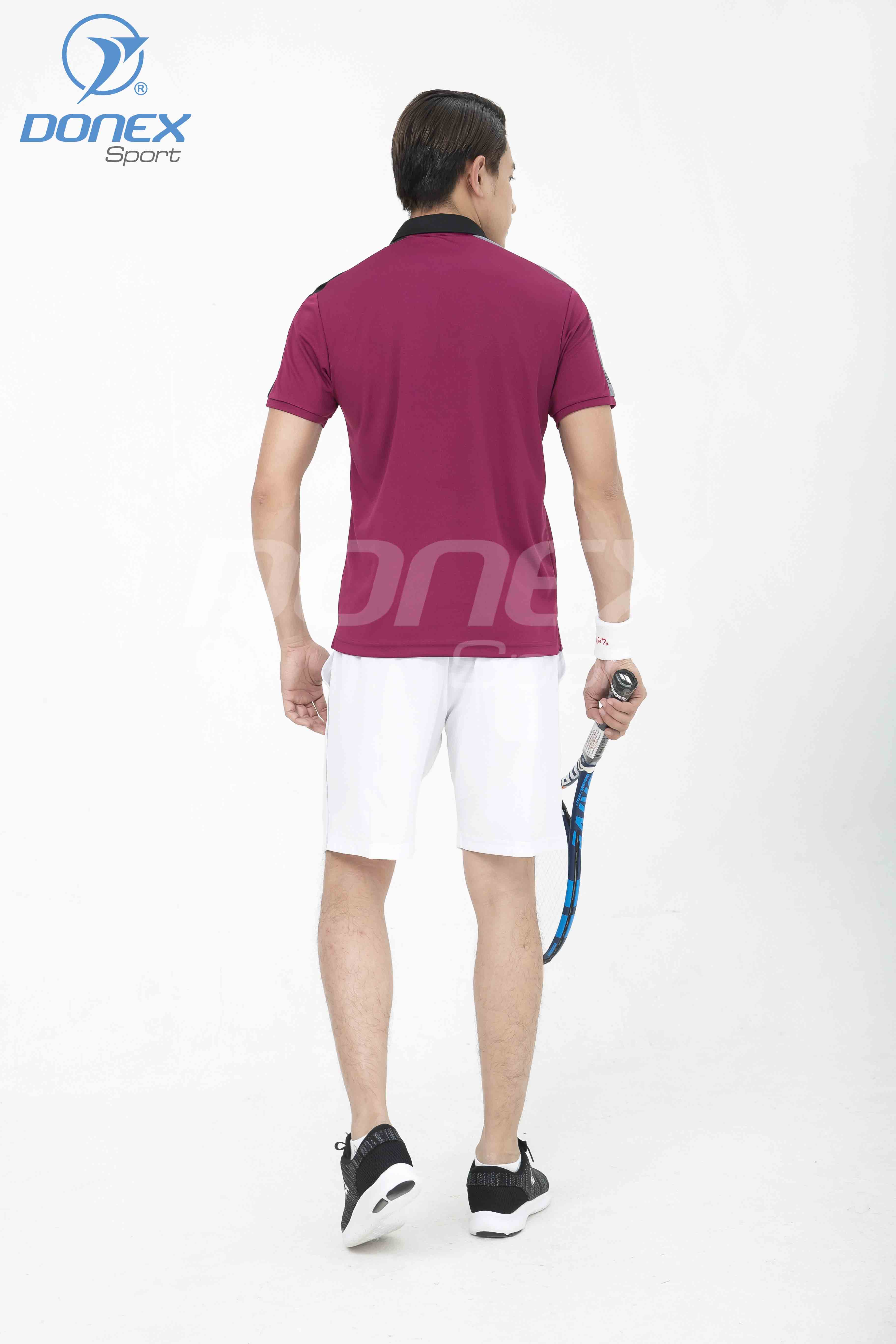 Áo thể thao nam MC-9034-14-08 Đỏ đô phối đen