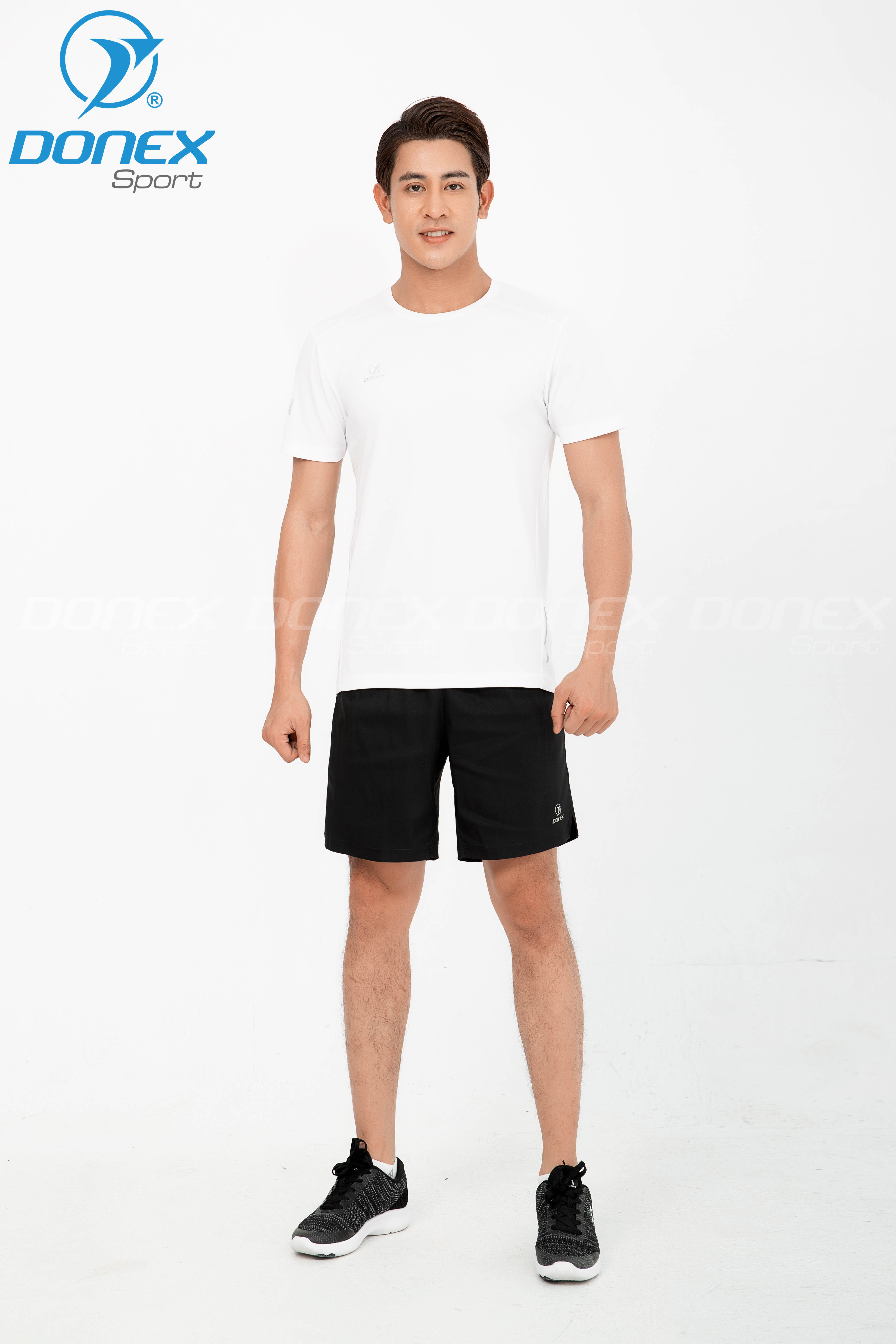 Áo thể thao nam MC-9064-01-18 Trắng in ghi