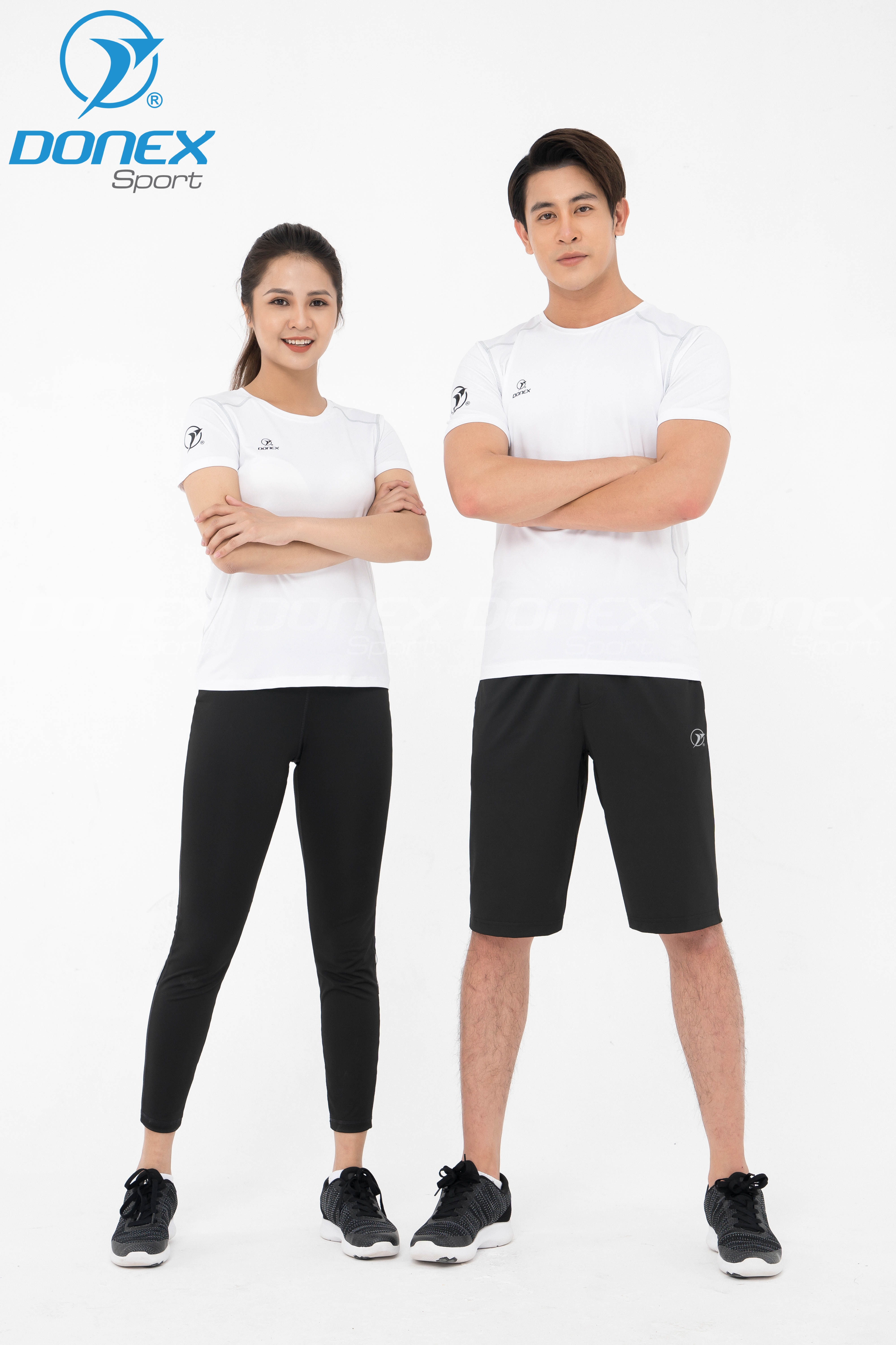 Áo thể thao nam MC-9072-01-08 Trắng in đen