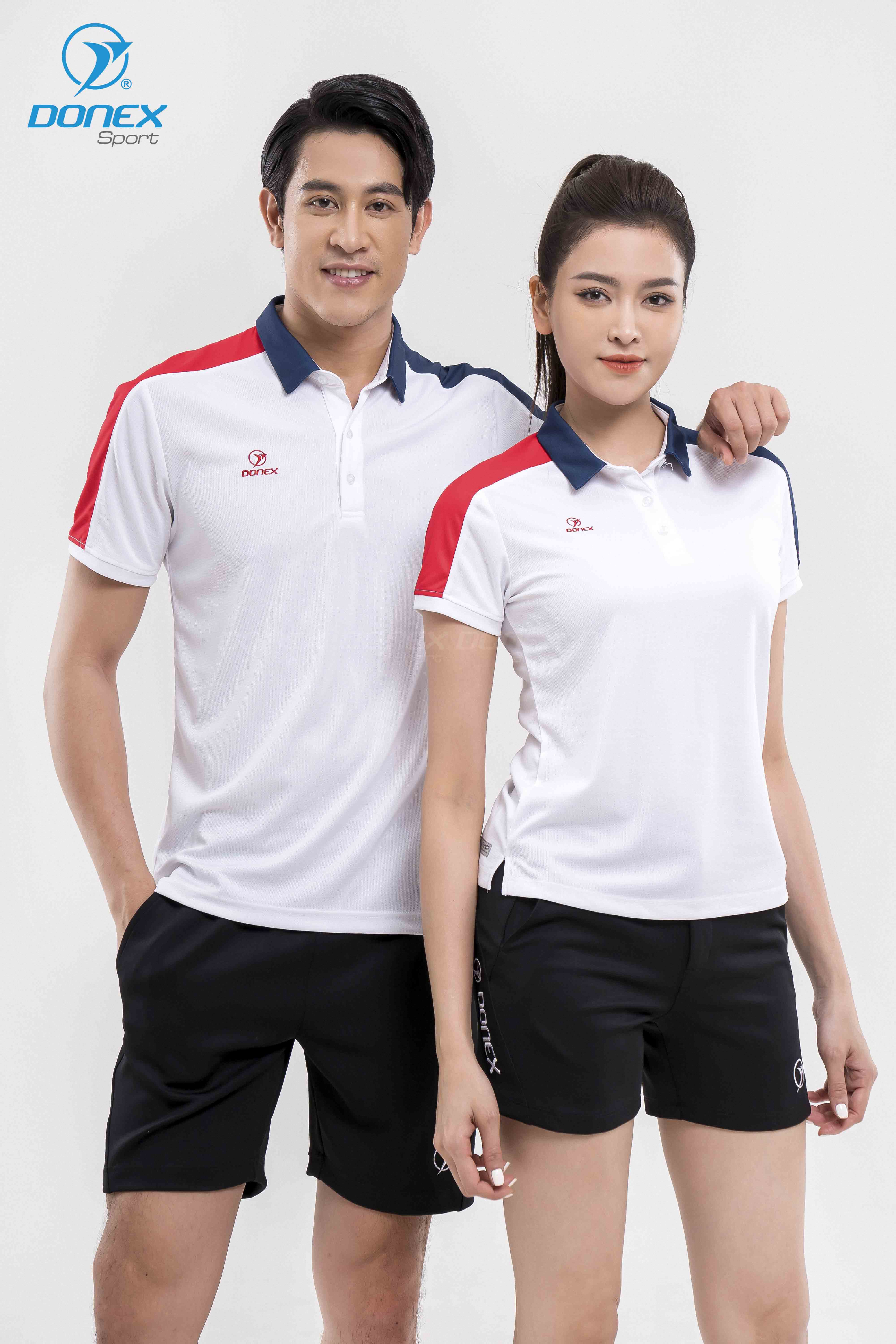 Áo thể thao nam MC-9084 Trắng phối navy
