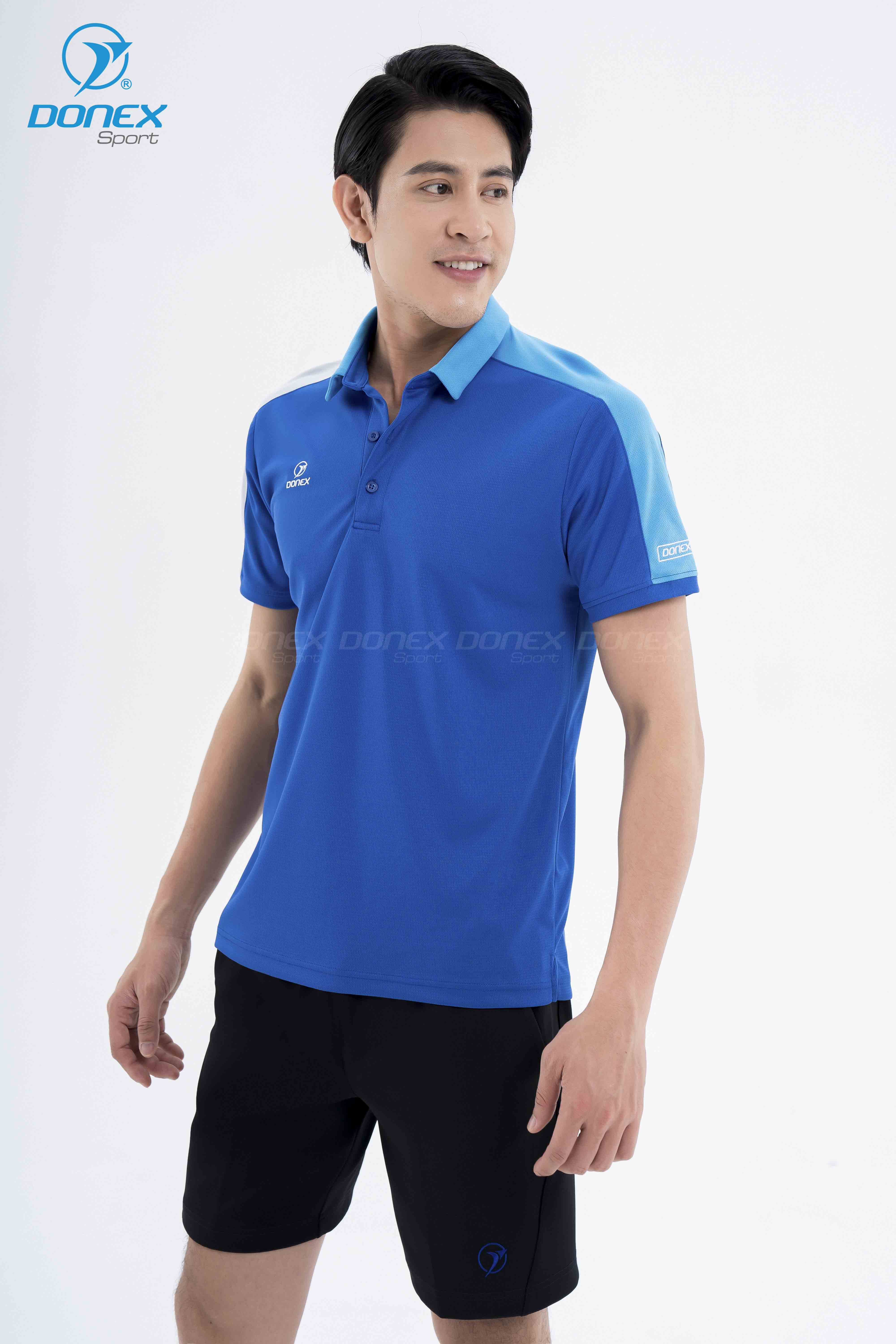 Áo thể thao nam MC-9084 Xanh bích phối xanh copan