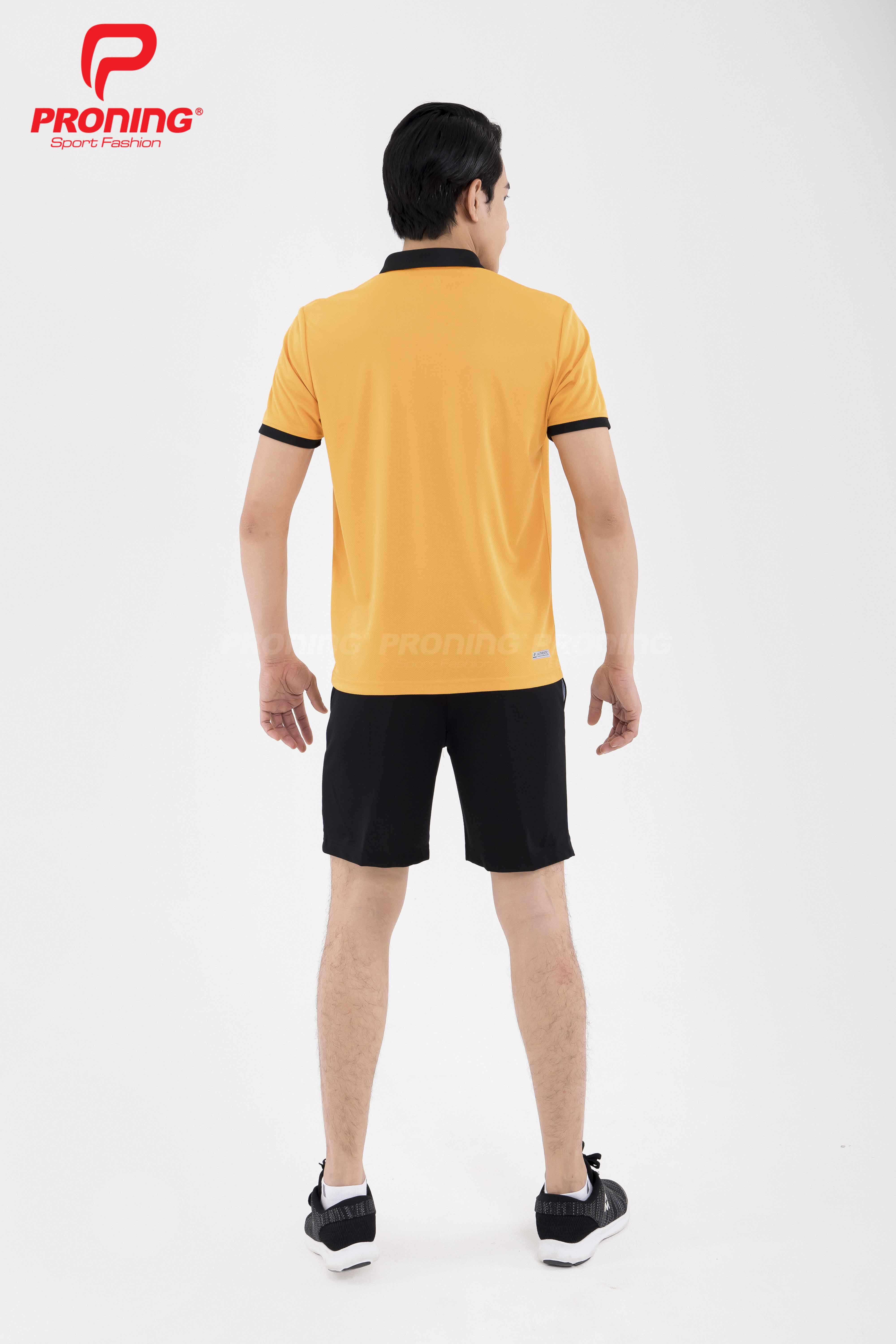 Áo thể thao nam MC-9095 Cam phối đen