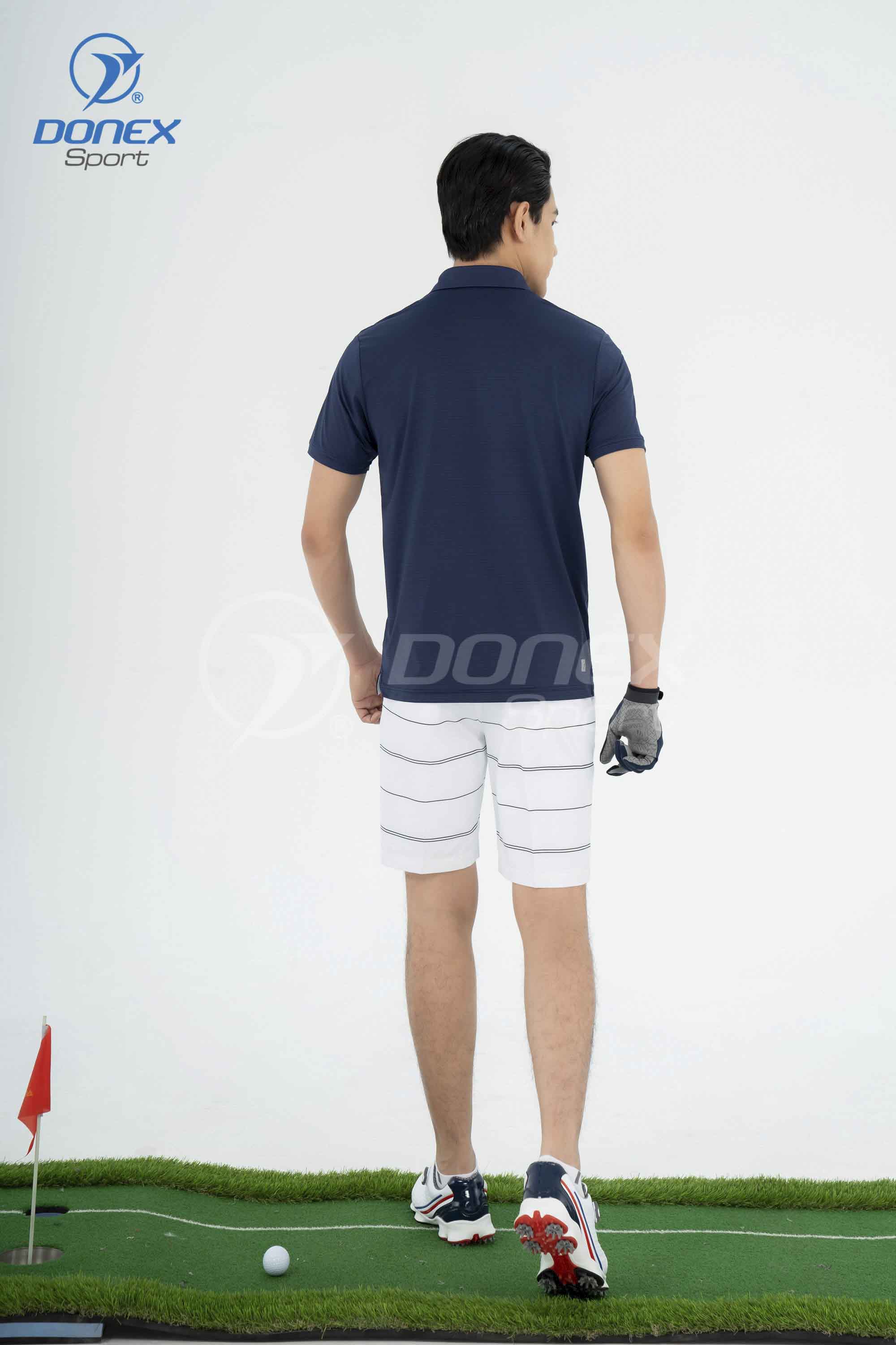 Áo thể thao nam MC-9098 Navy phối ghi