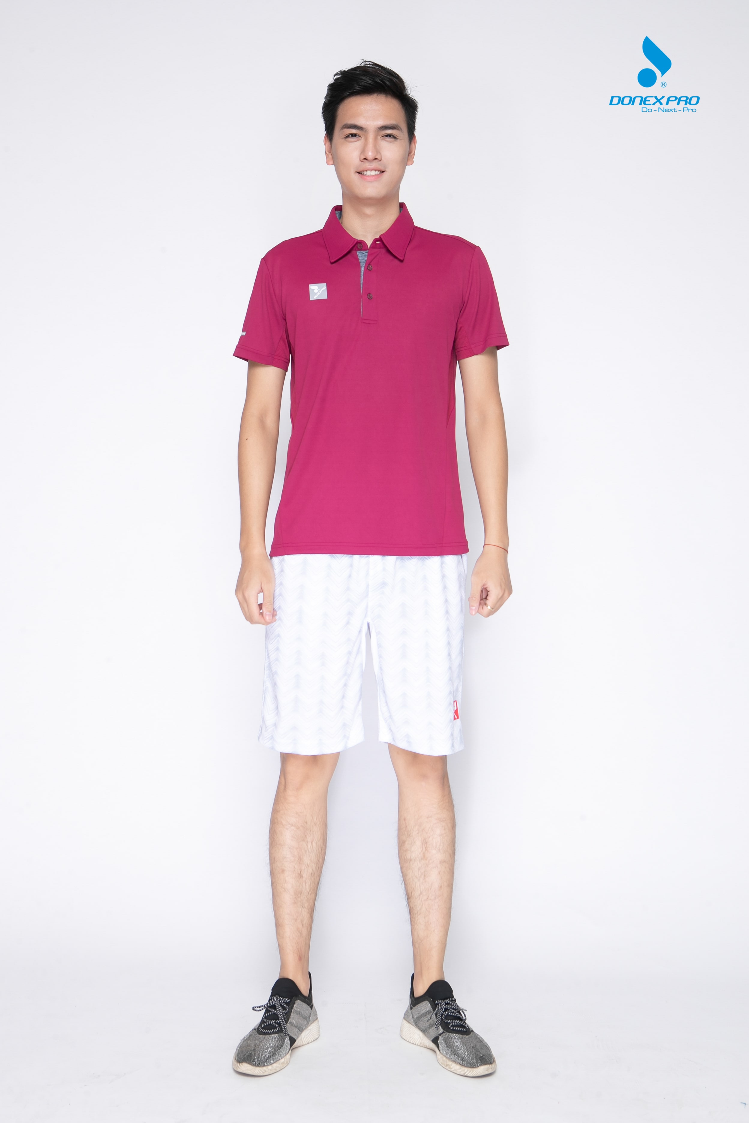 Quần thể thao nam MSC-982 - Trắng phối ghi