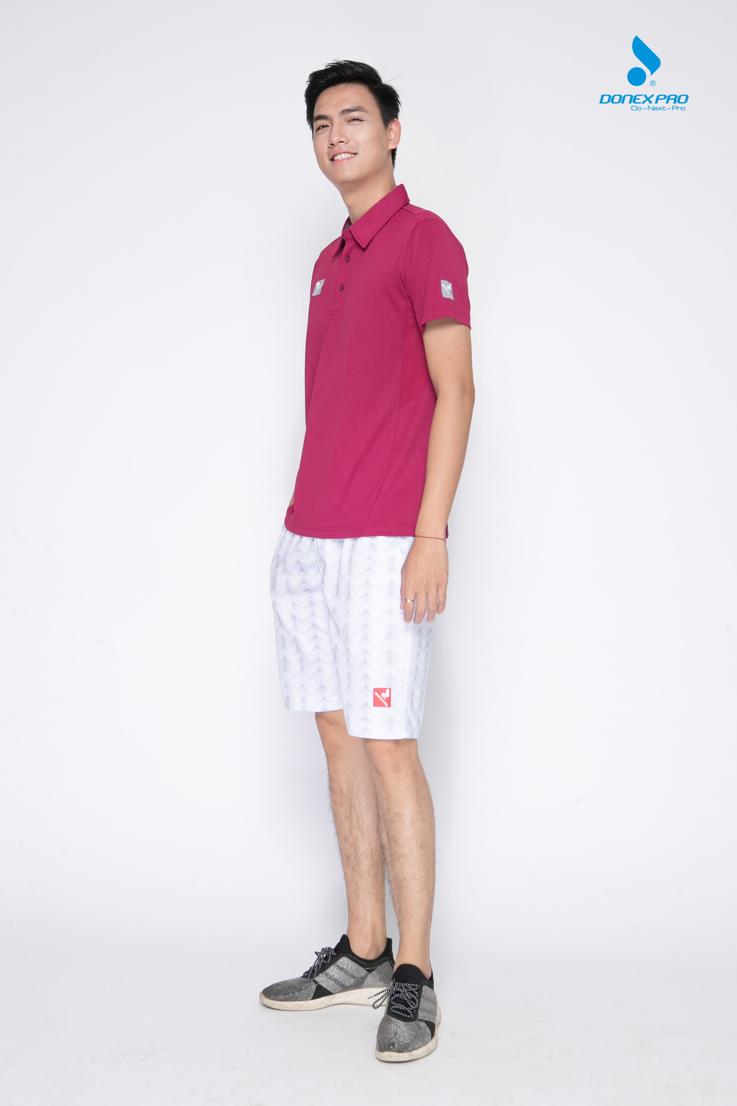 Quần thể thao nam MSC-982 - Trắng phối ghi