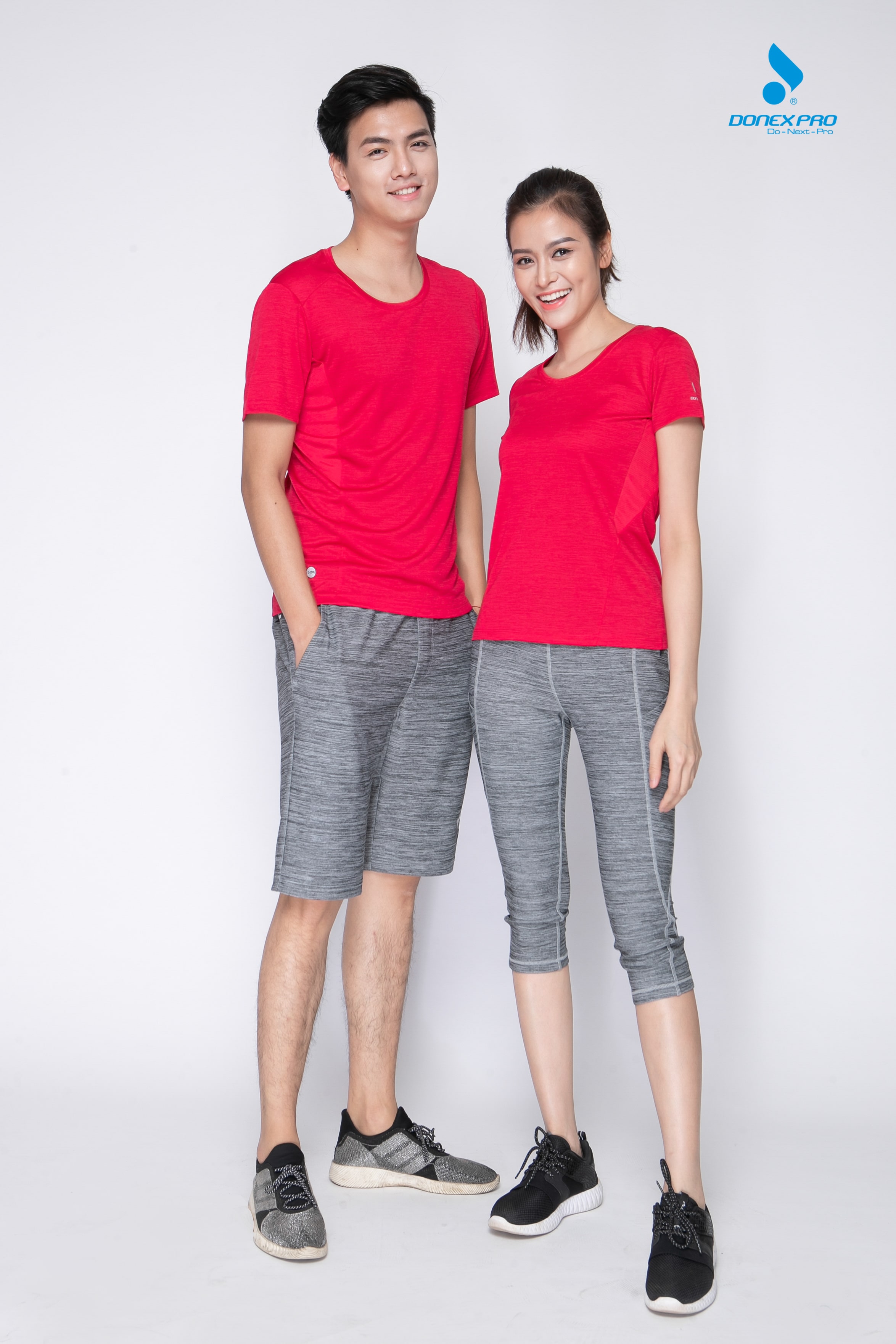Quần thể thao nam MSC-986- Ghi chì phối đen