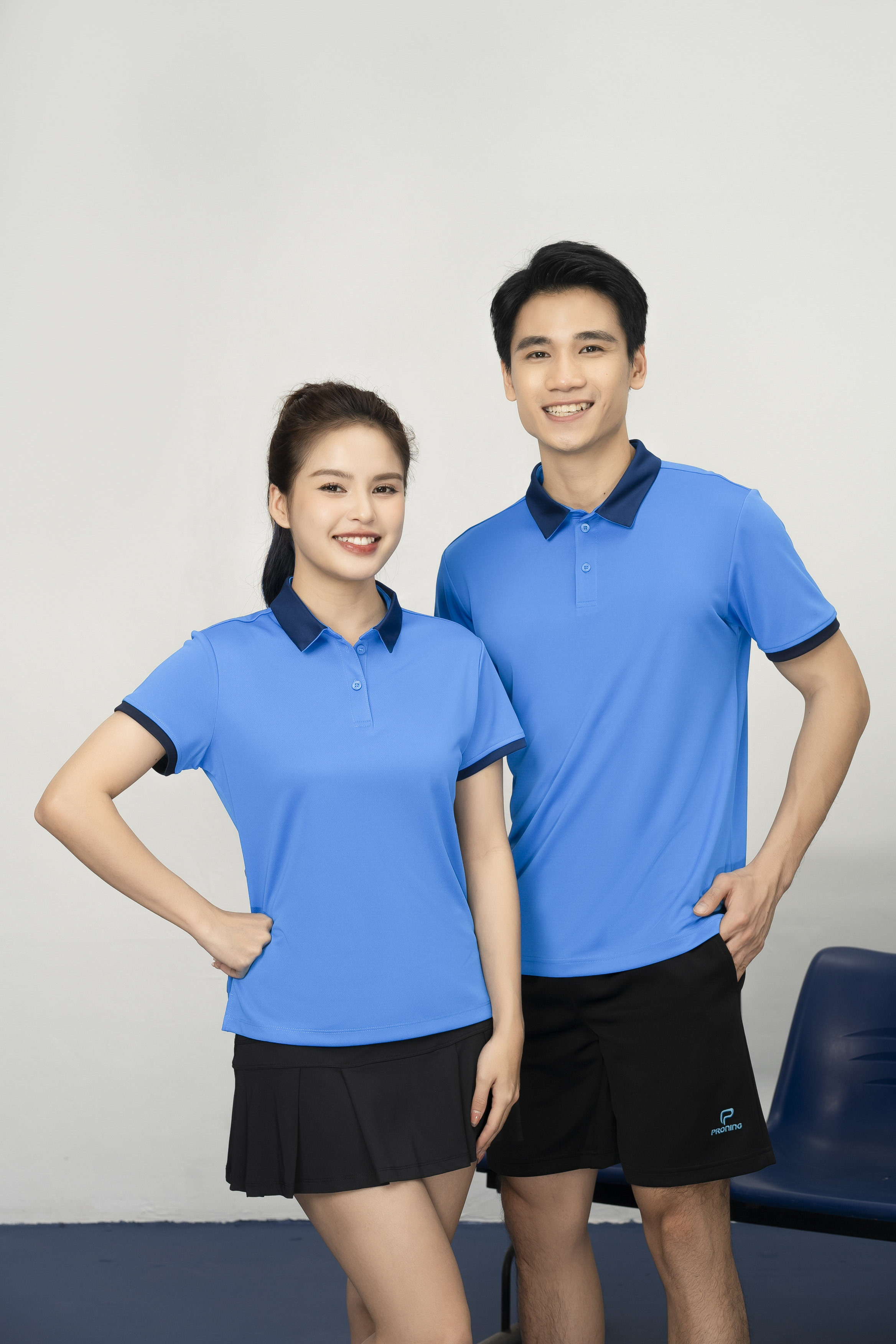 Áo thể thao nam MC-9105 Xanh copan phối navy
