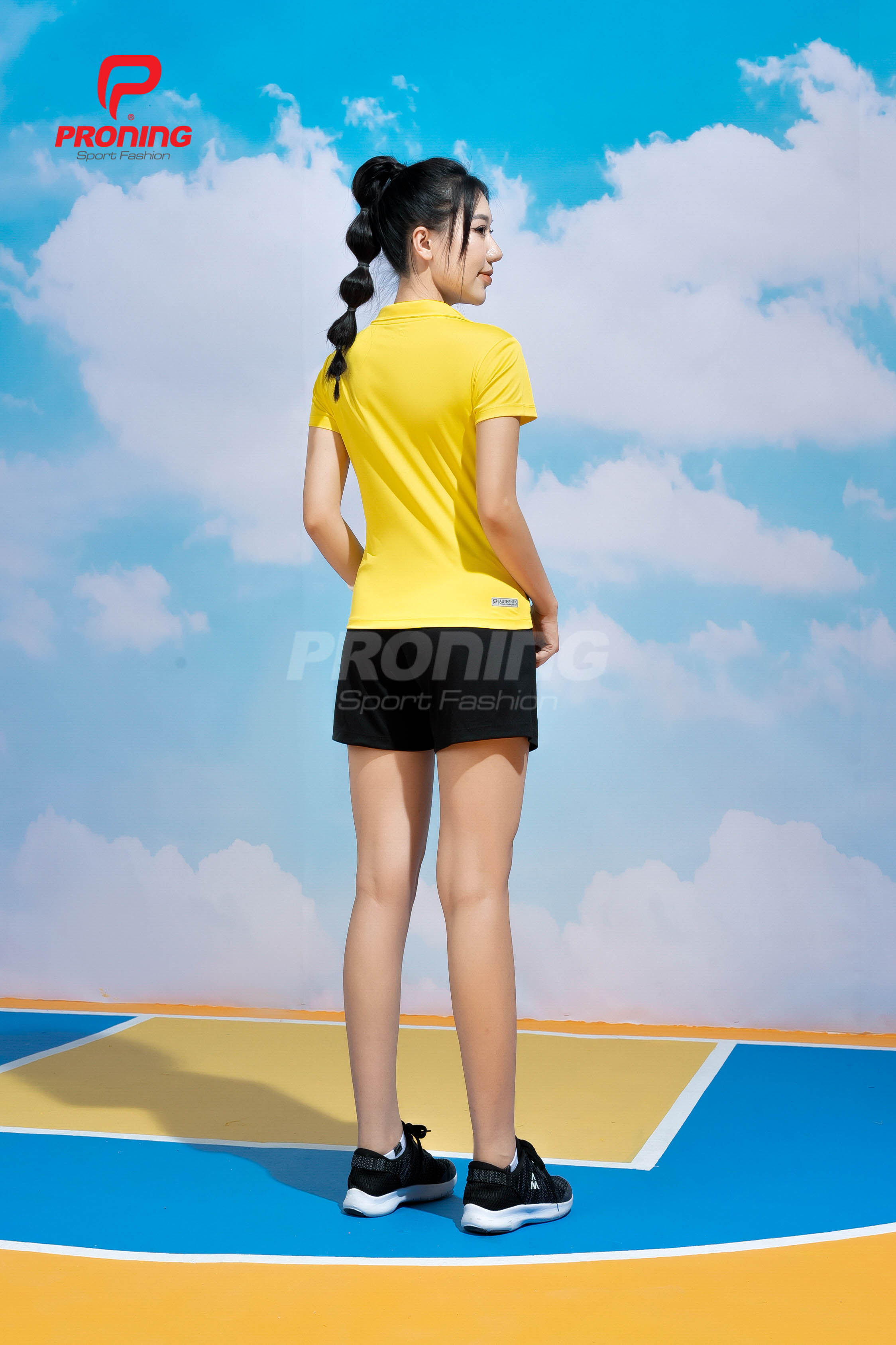 Bộ Thể Thao Nữ ACB-5161 Vàng phối lục bảo