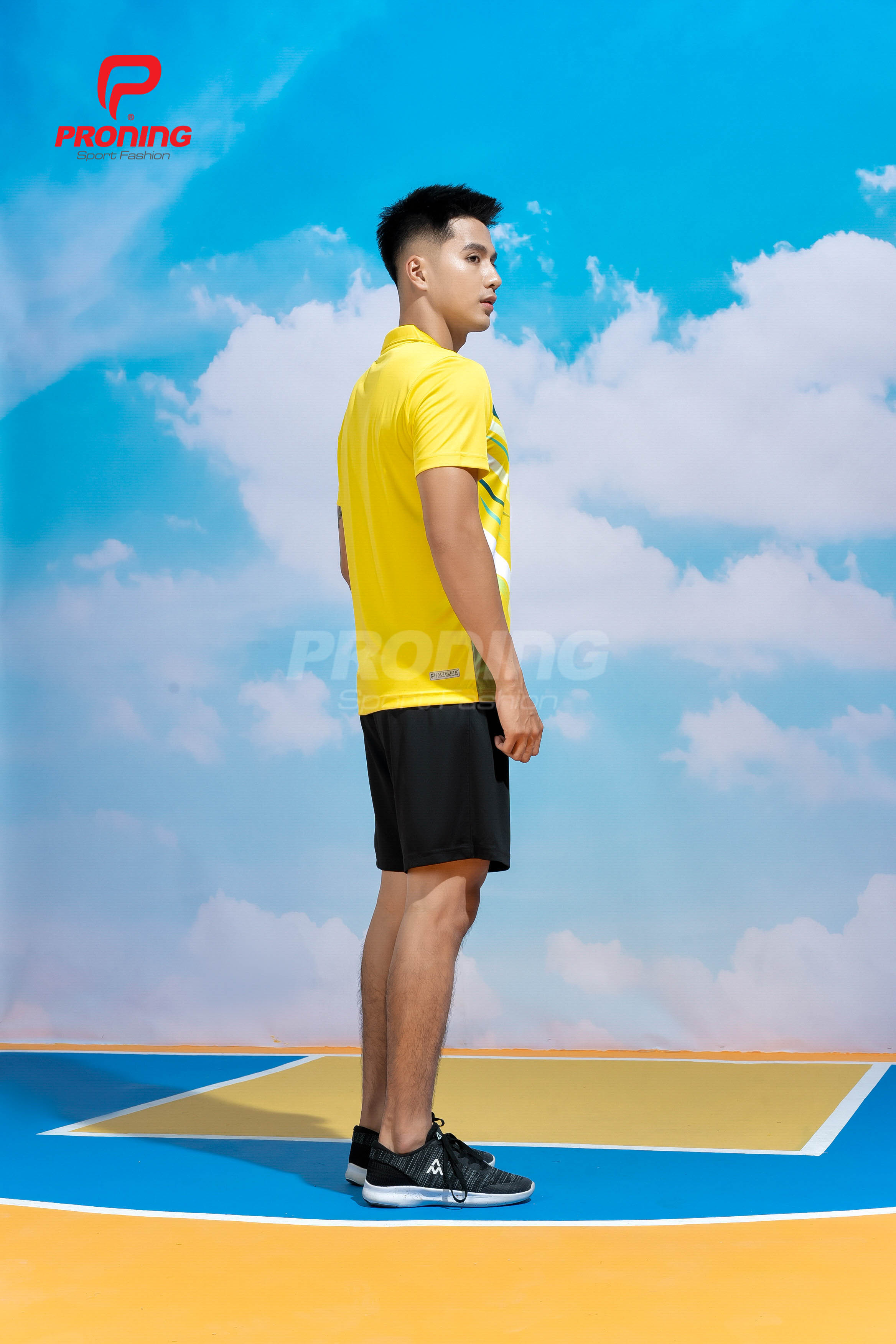 Bộ Thể Thao Nam MCB-6161 Vàng phối lục bảo