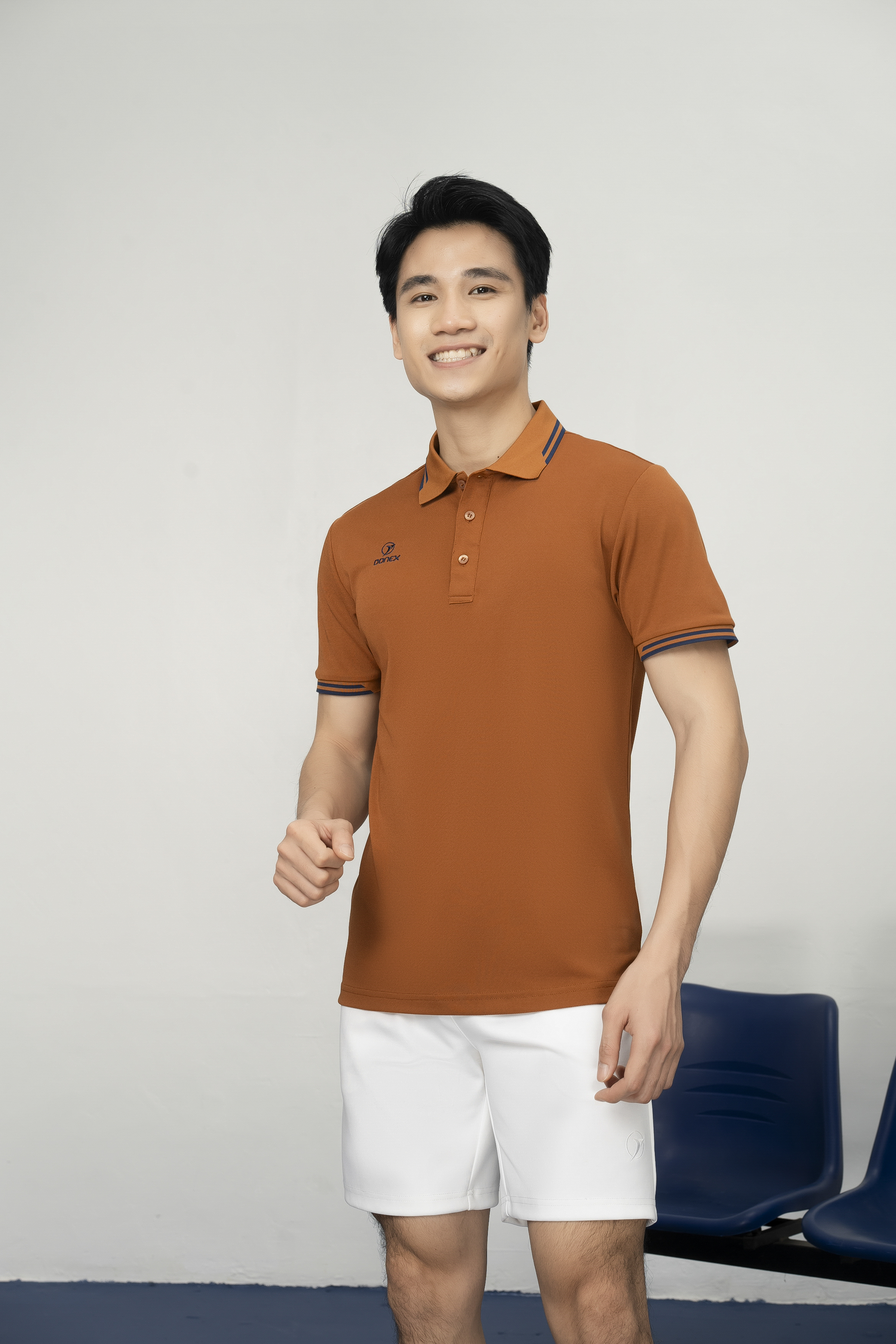 Áo thể thao nam MC-9108 Cà phê phối navy