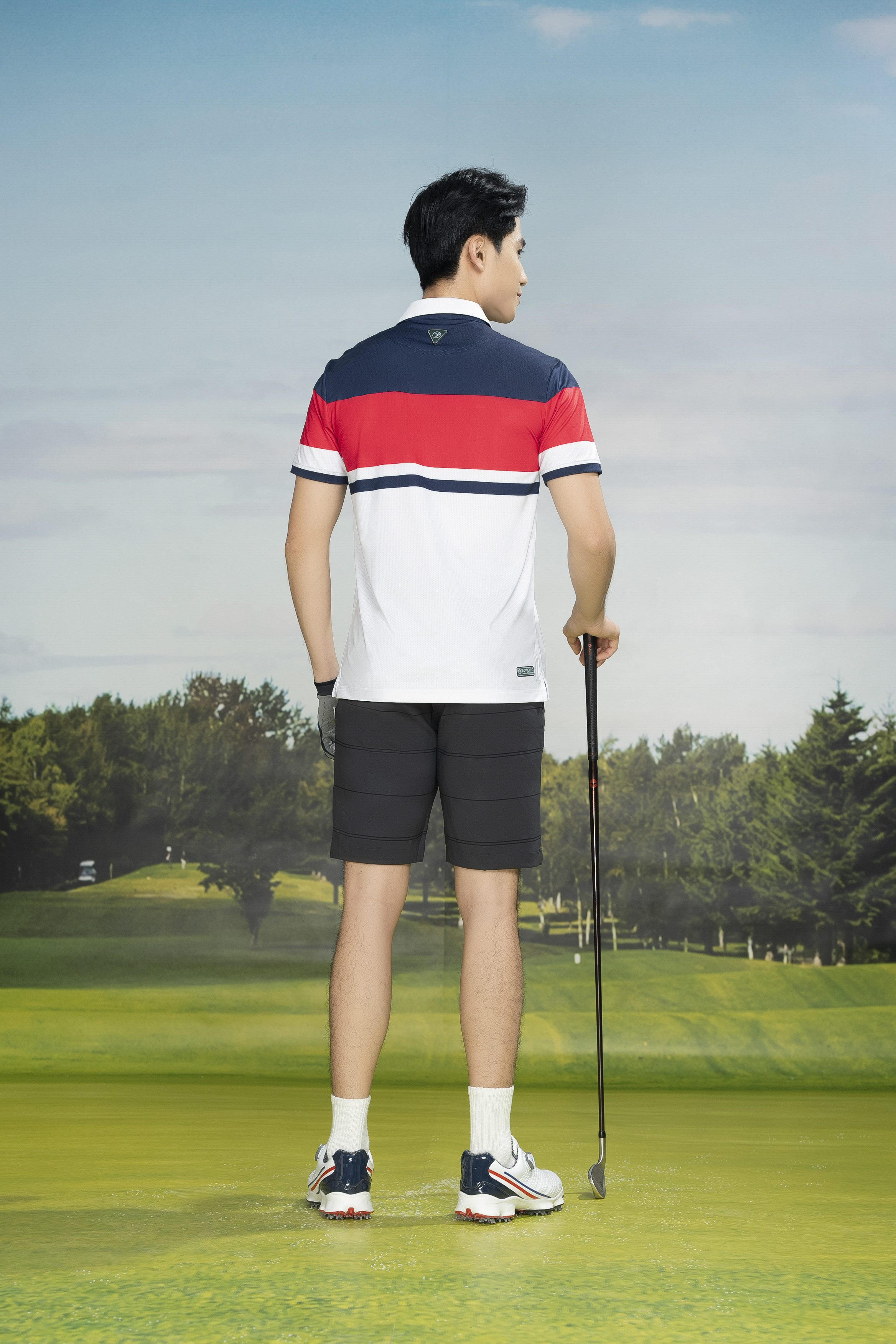 Áo thể thao nam MC-9130 Trắng phối đỏ