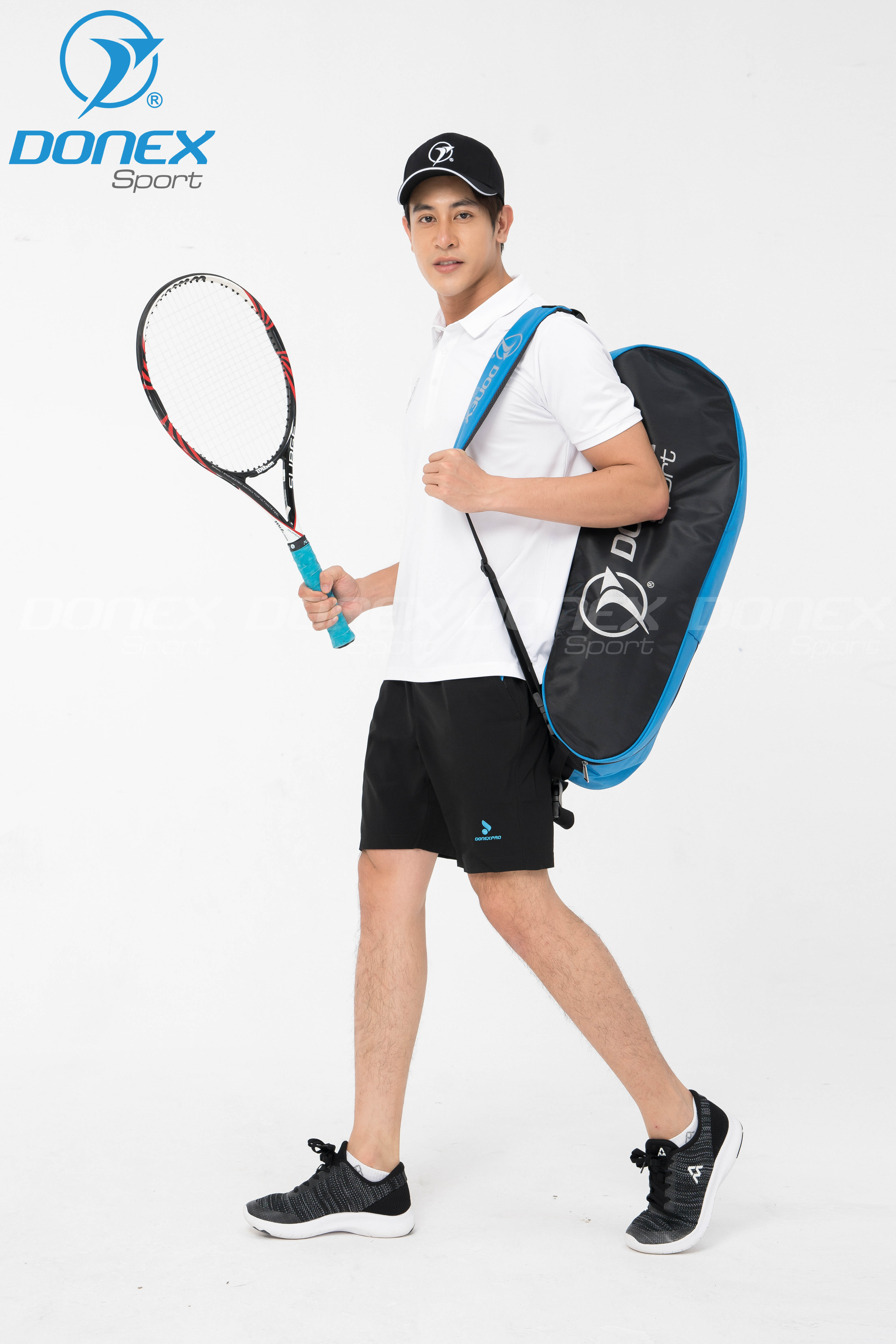 Túi đựng vợt 3 ngăn DONEX BT-1001 Đen phối xanh copan