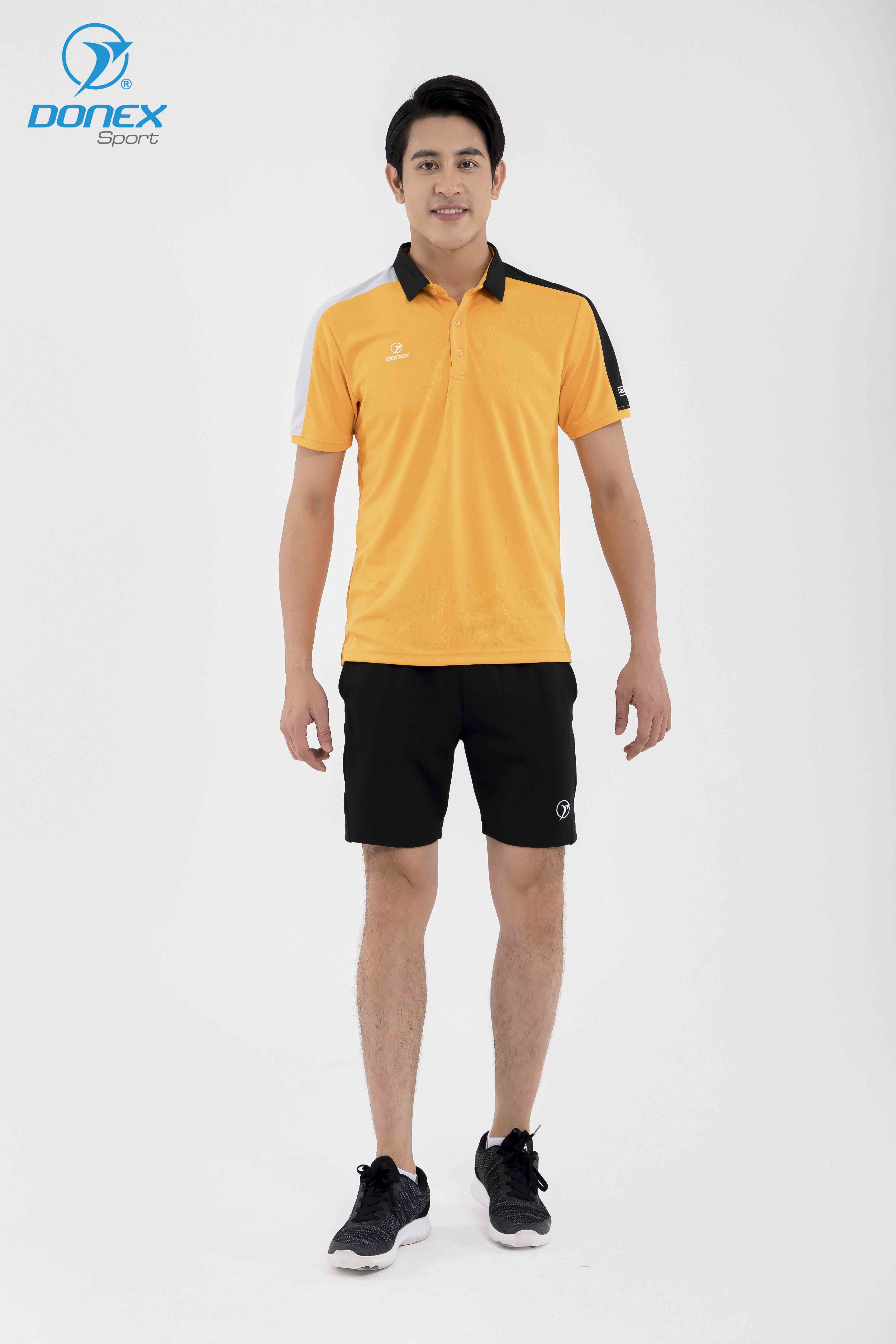 Áo thể thao nam MC-9084 Cam phối đen