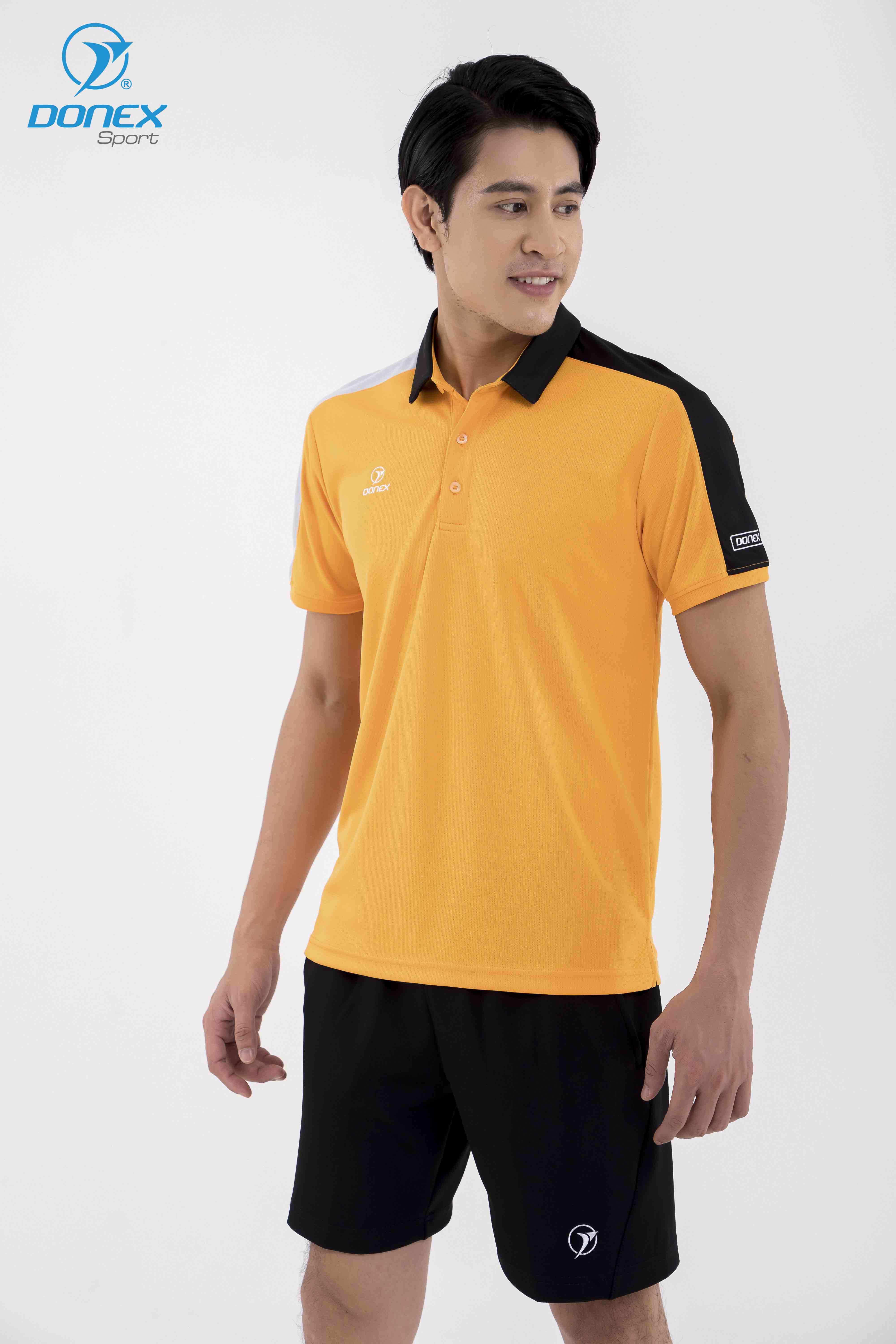 Áo thể thao nam MC-9084 Cam phối đen